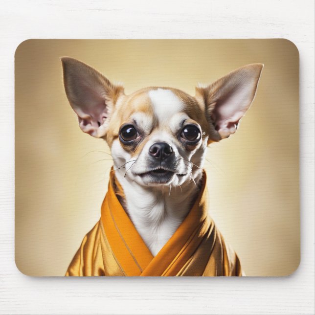 Mousepad Chihuahua budista (Frente)