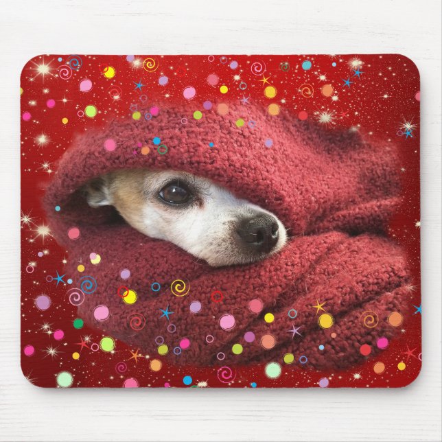 Mousepad Chihuahua do feriado (Frente)
