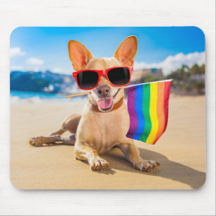 Mousepad Chihuahua Dog na praia