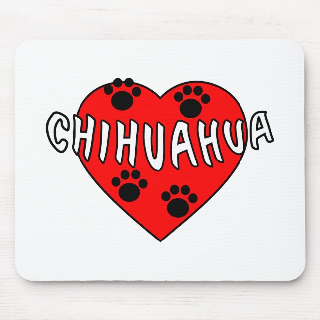 Mousepad Chihuahua Love (Frente)