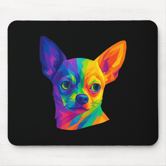 Mousepad Chihuahua P Art Rtrait For Dog Owners  (Frente)
