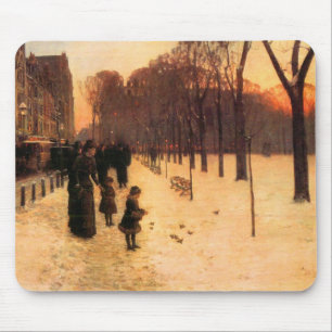 Mousepad Childe Hassam - Boston no crepúsculo diário