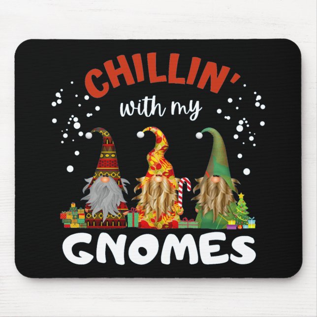 Mousepad Chillin Com Meu Natal Gnomos (Frente)