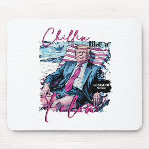 Mousepad Chillin Como Um Felon Funny Trump Presidente