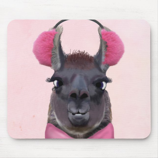 Mousepad Chilly Llama Pink (Frente)