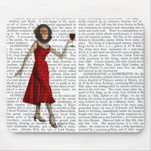 Mousepad Chimp Com Vinho