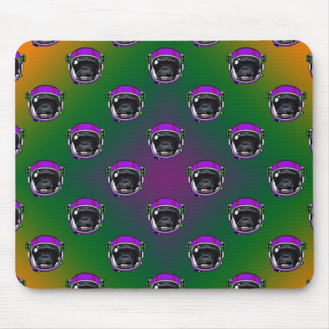 Mousepad Chimp espacial (Frente)