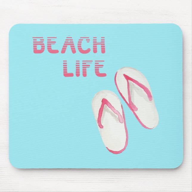 Mousepad Chinelos da Beach Life (Frente)