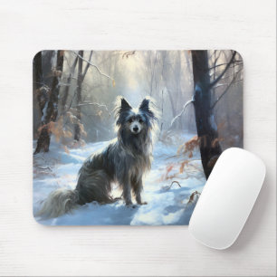 Mousepad Chinês Pinto Que Neve Natal