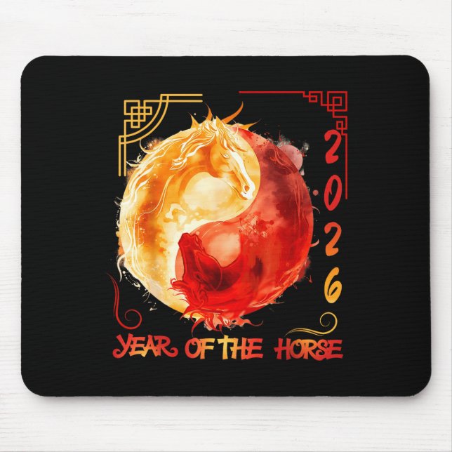 Mousepad Chinese New Lunar Year Of The Horse 2026 _1  (Frente)