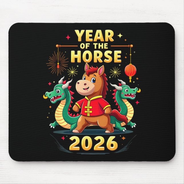 Mousepad Chinese New Year 2026 Year Of The Horse  (Frente)