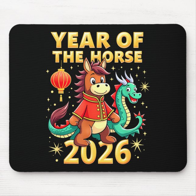 Mousepad Chinese New Year 2026 Year Of The Horse  (Frente)