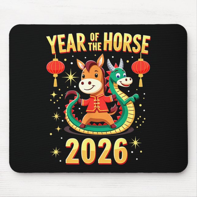 Mousepad Chinese New Year 2026 Year Of The Horse  (Frente)
