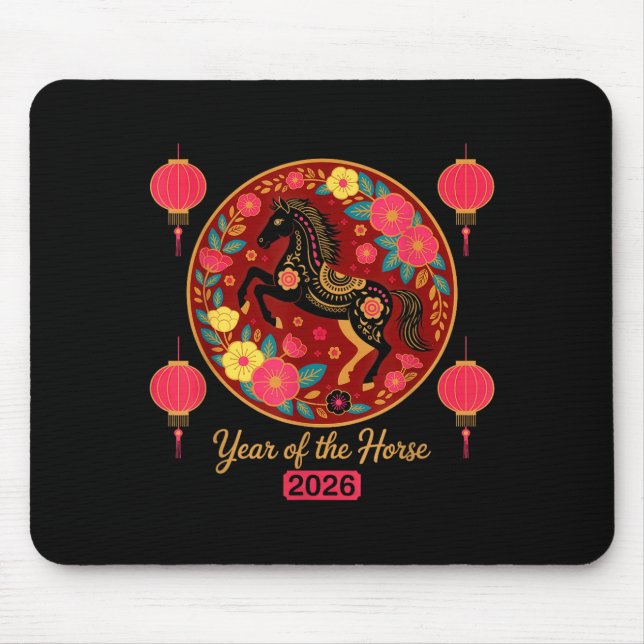Mousepad Chinese New Year 2026 Year Of-the Horse  (Frente)