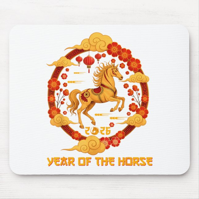 Mousepad Chinese New Year 2026 Year Of The Horse 2026  (Frente)