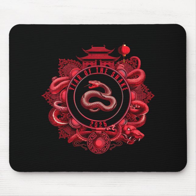 Mousepad Chinese New Year Lunar New Year Of The Snake 2025  (Frente)