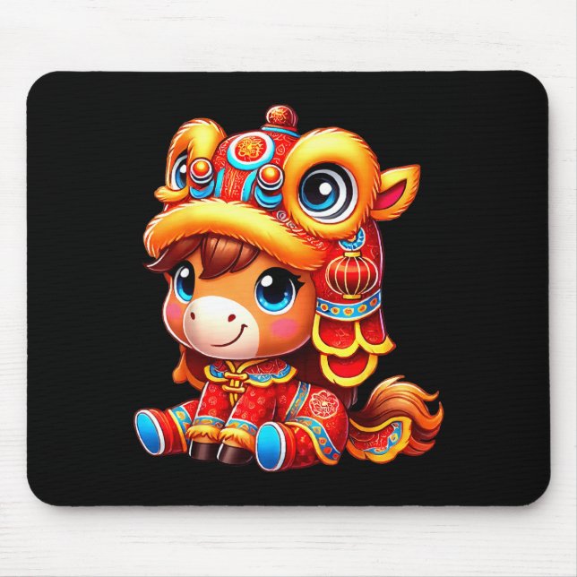 Mousepad Chinese New Year Of The Horse 2026 Lunar New Year  (Frente)