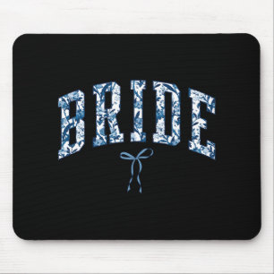 Mousepad Chinoiserie Bride Floral Toile De Jouy Coquette Bo