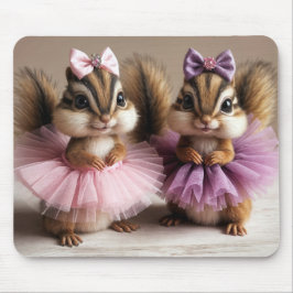Mousepad Chipmunks Vestindo Tutus