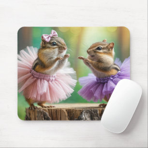 Mousepad Chipmunks Vestindo Tutus