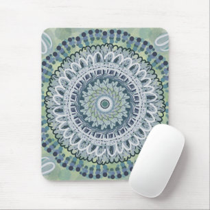Mousepad Chique Bohemiano Mandala Dot Art Design