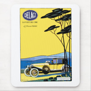 Mousepad Chique de Voiture do La do ~ de Delage