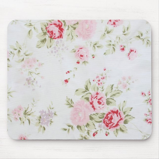 Mousepad Chique Rosa Floral (Frente)