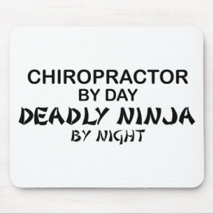 Mousepad Chiropractor Ninja mortal em a noite