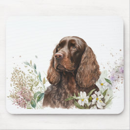 Mousepad Chocolate Cocker Spaniel em Lilacs
