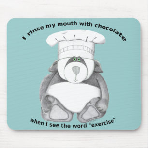 Mousepad Chocolate de Chef de Panda Bear