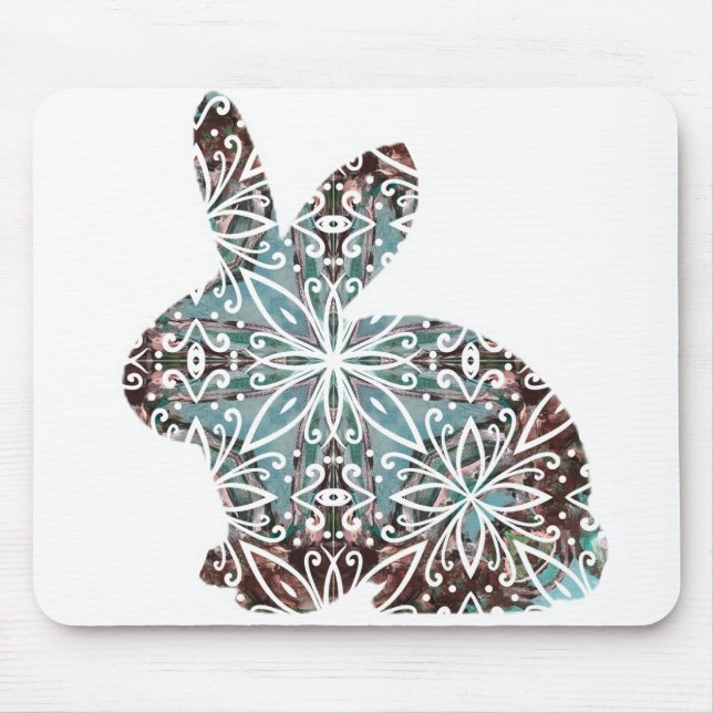 Mousepad Chocolate e Blues do Coelho Mandala (Frente)