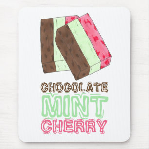Mousepad Chocolate Mint Cherry Spumoni Sorvete Gelato