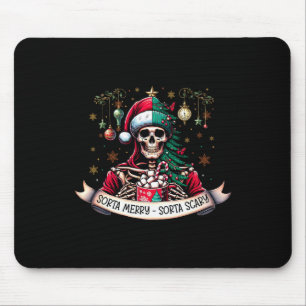 Mousepad Chocolate Quente de Esqueleto Mais ou Menos Alegre