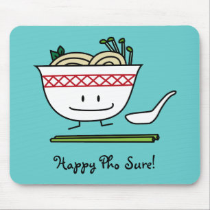 Mousepad Chopsticks da colher de sopa de Vietnam da bacia
