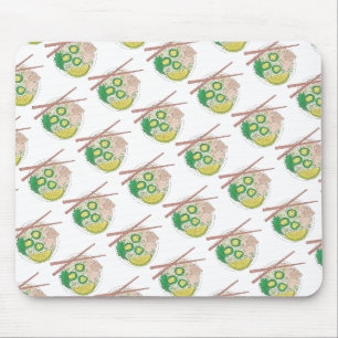 Mousepad Chopsticks de macarrão de galinha Comida vietnamit