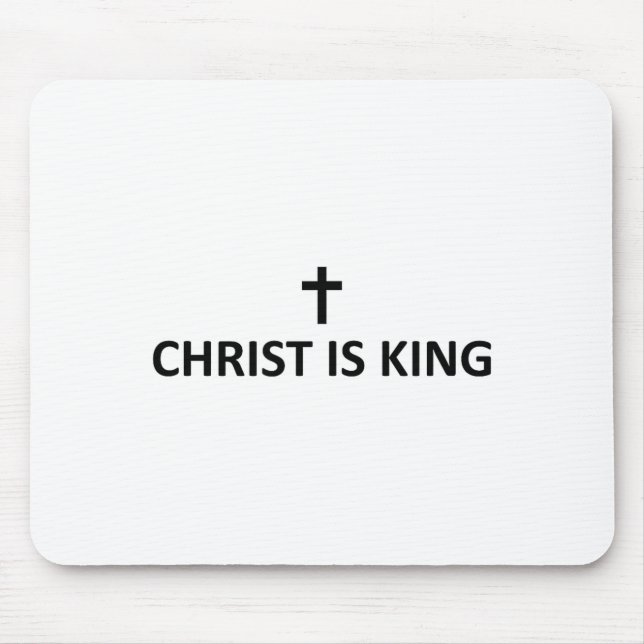 Mousepad Christ Is King Subtle Minimal Christian Faith Reli (Frente)