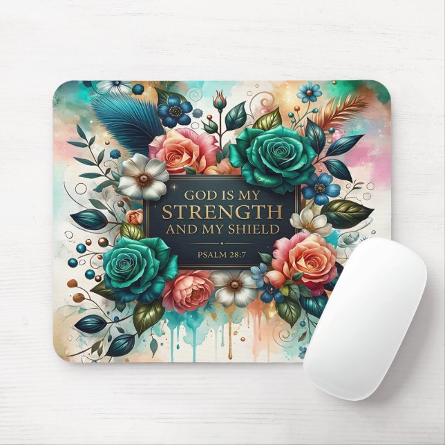 Mousepad Christian Bible Verse (Com mouse)