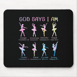 Mousepad Christian Deus Diz Que Sou Bíblia Verdadeiramente