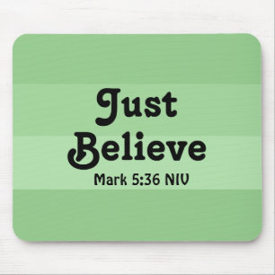 Mousepad Christian Faith Apenas Acredite na Bíblia Versa Ve