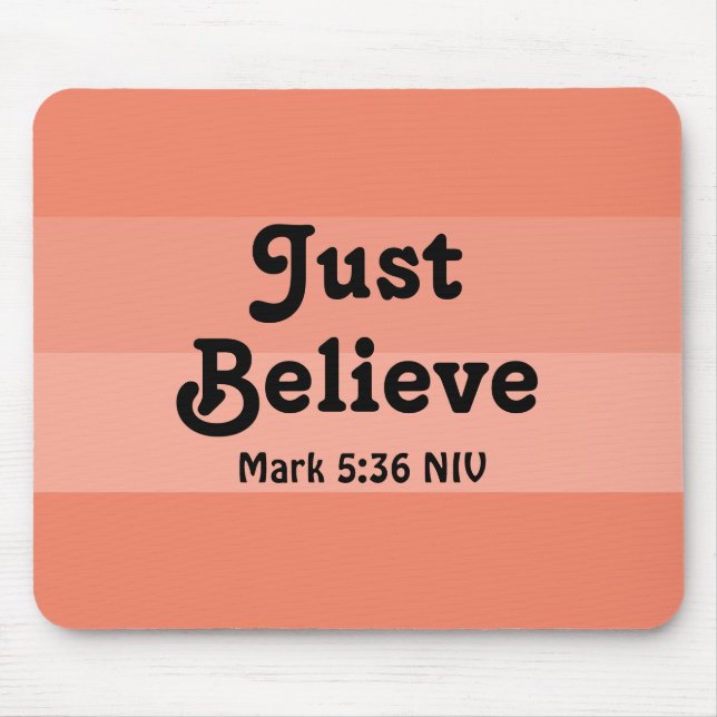 Mousepad Christian Faith Apenas Acredite na Bíblia Verse Sa (Frente)