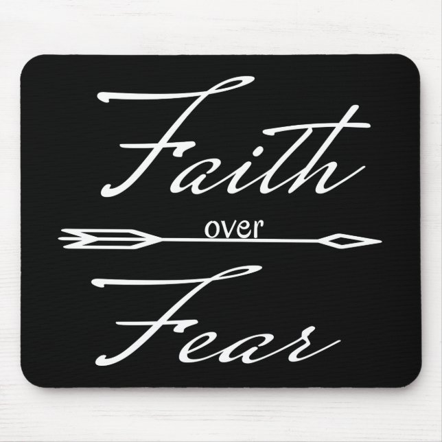 Mousepad Christian Faith sobre o Medo (Frente)