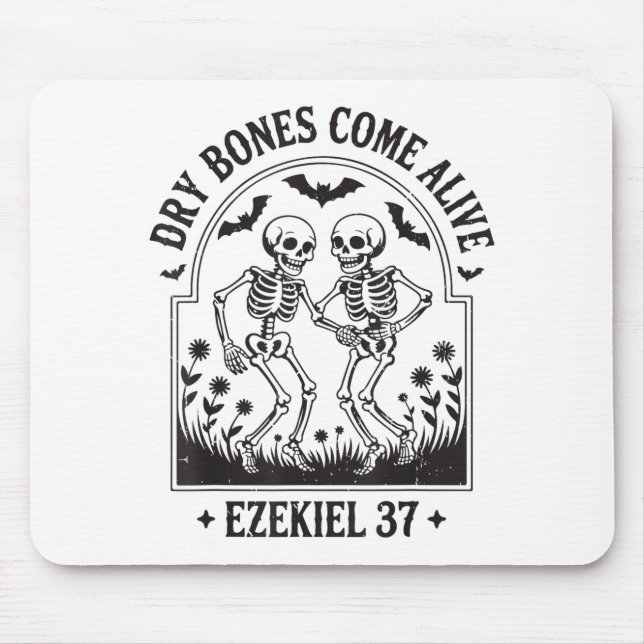 Mousepad Christian Halloween Dry Bones Come Alive Funny Jes (Frente)