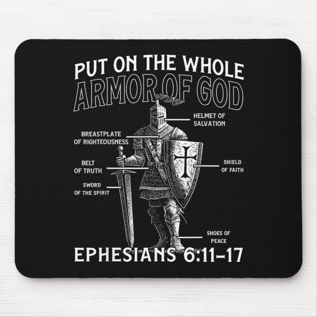 Mousepad Christian Knights Templar Medieval Knight Armor Of (Frente)