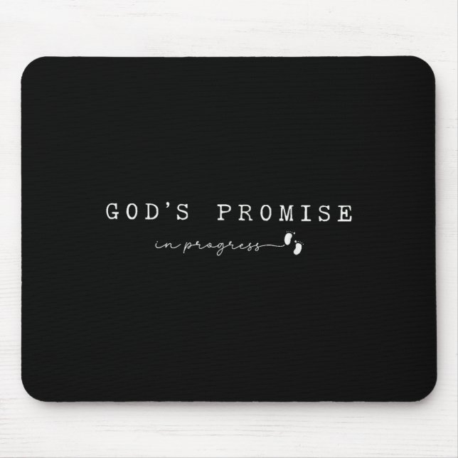 Mousepad Christian Pregnancy God'promise In Progresfaith Ba (Frente)