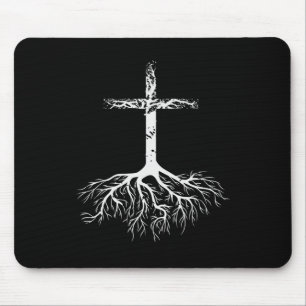 Mousepad Christian Root sua fé em Jesus Cristo Root Tre