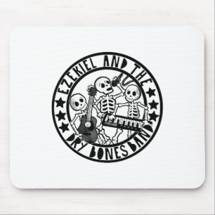 Mousepad Christian Skeleton Ezekiel E Bíblia Seca De Banda 