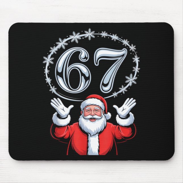 Mousepad Christmas 67 Funny Xmas Six Seven Ugly Sweater 6-7 (Frente)