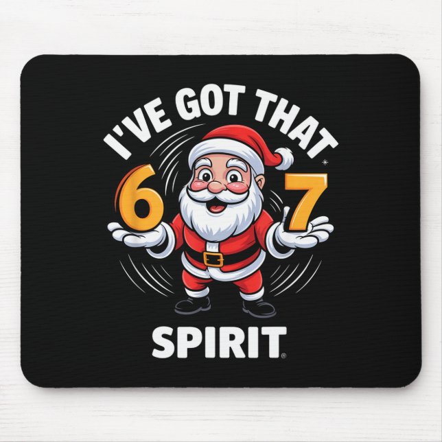 Mousepad Christmas 67 Funny Xmas Six Seven Ugly Sweater 6-7 (Frente)