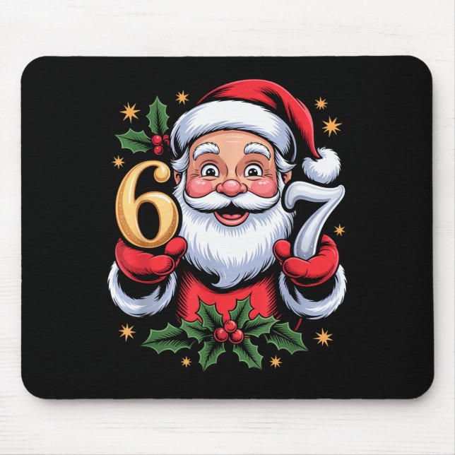 Mousepad Christmas 67 Funny Xmas Six Seven Ugly Sweater 6-7 (Frente)