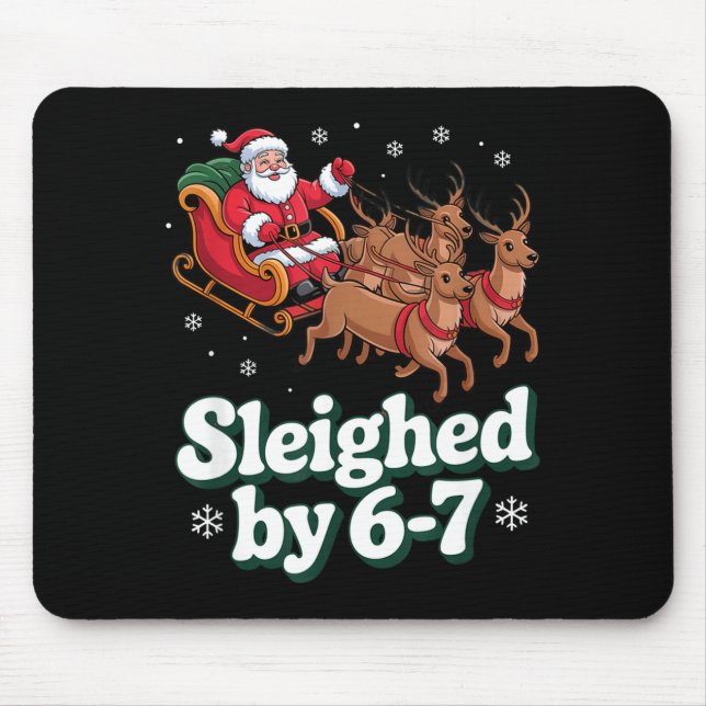 Mousepad Christmas 67 Funny Xmas Six Seven Ugly Sweater 6-7 (Frente)